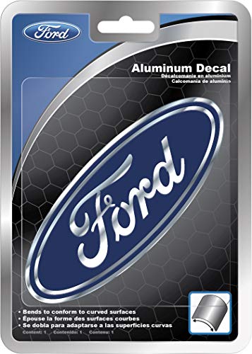 Chroma 41701 Ford Blue Oval Aluminum Domed Bendable Decal Emblem 2" x 5 1/4"