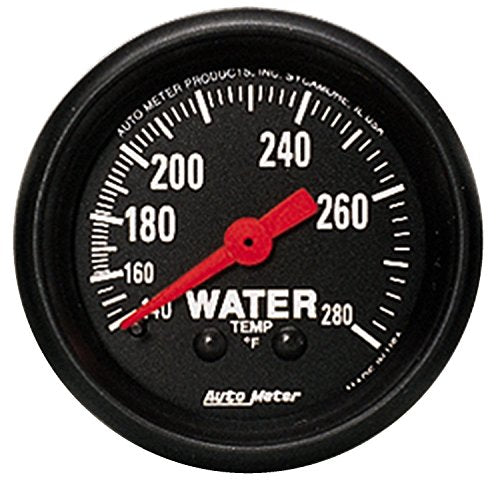 AUTO METER 2606 Z-Series Mechanical Water Temp Gauge 140-280 Deg 2 1/16" 52mm