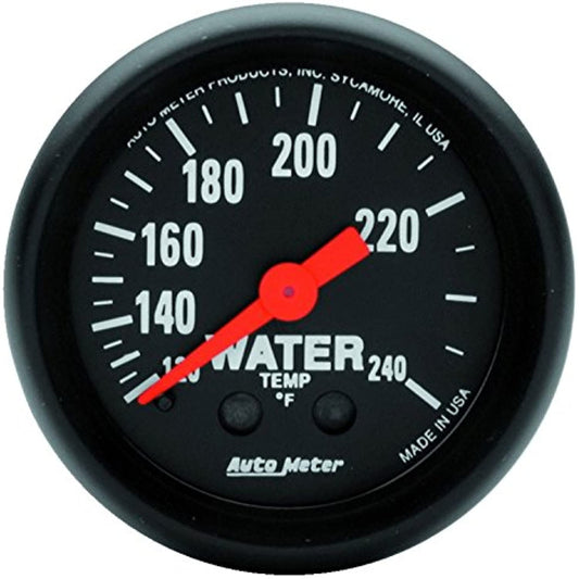 AUTO METER 2607 Z-Series Mechanical Water Temp Gauge 120-240 Deg 2 1/16 52mm