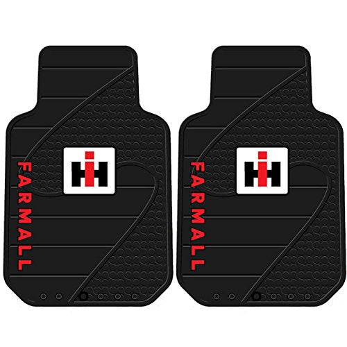 International Harvester Ih Farmall Front and Rear Rubber Floor Mats Logo