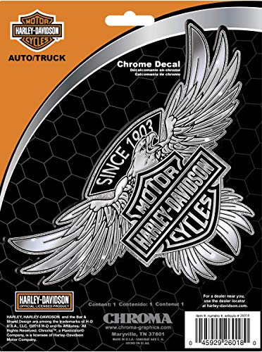 CHROMA 26018 Classic Decal Harley Davidson Bar & Shield Eagle