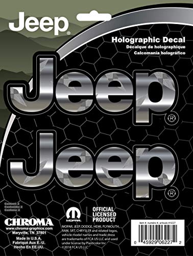 CHROMA 6227 Jeep Tread Holographix Stick-Onz Decal