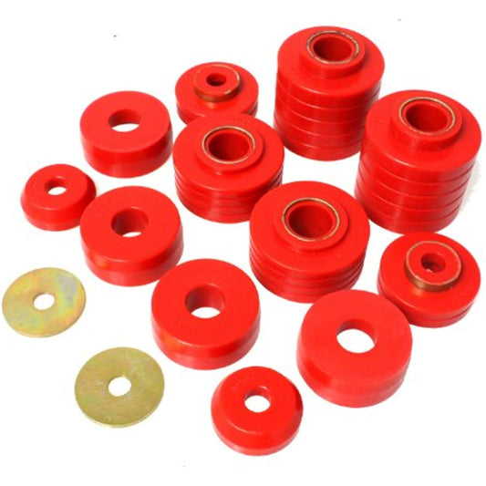 Energy Suspension- 4.4107R Ford 1980-98 Red Cab Mount Set F150 F250 F350