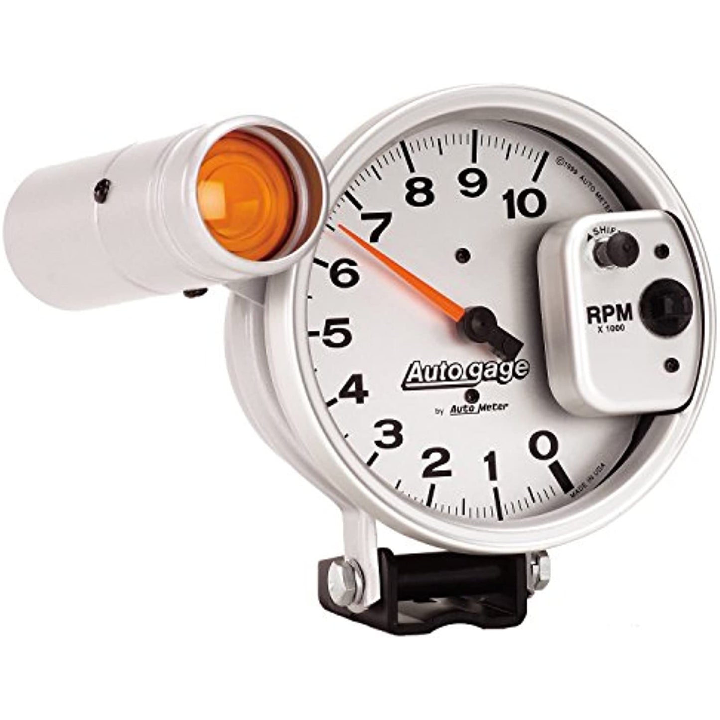 Autogage 233911 AutoMeter 5" Silver Monster Tachometer 0-10,000 RPM Shift Light