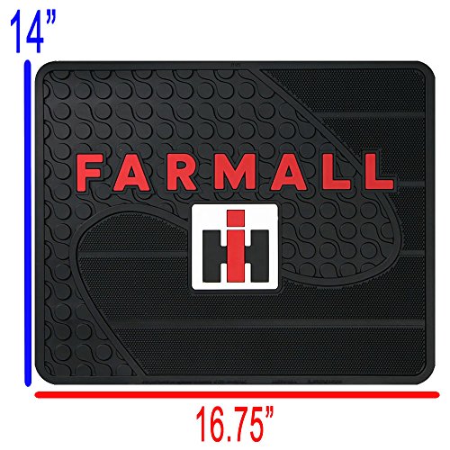 International Harvester Ih Farmall Front and Rear Rubber Floor Mats Logo