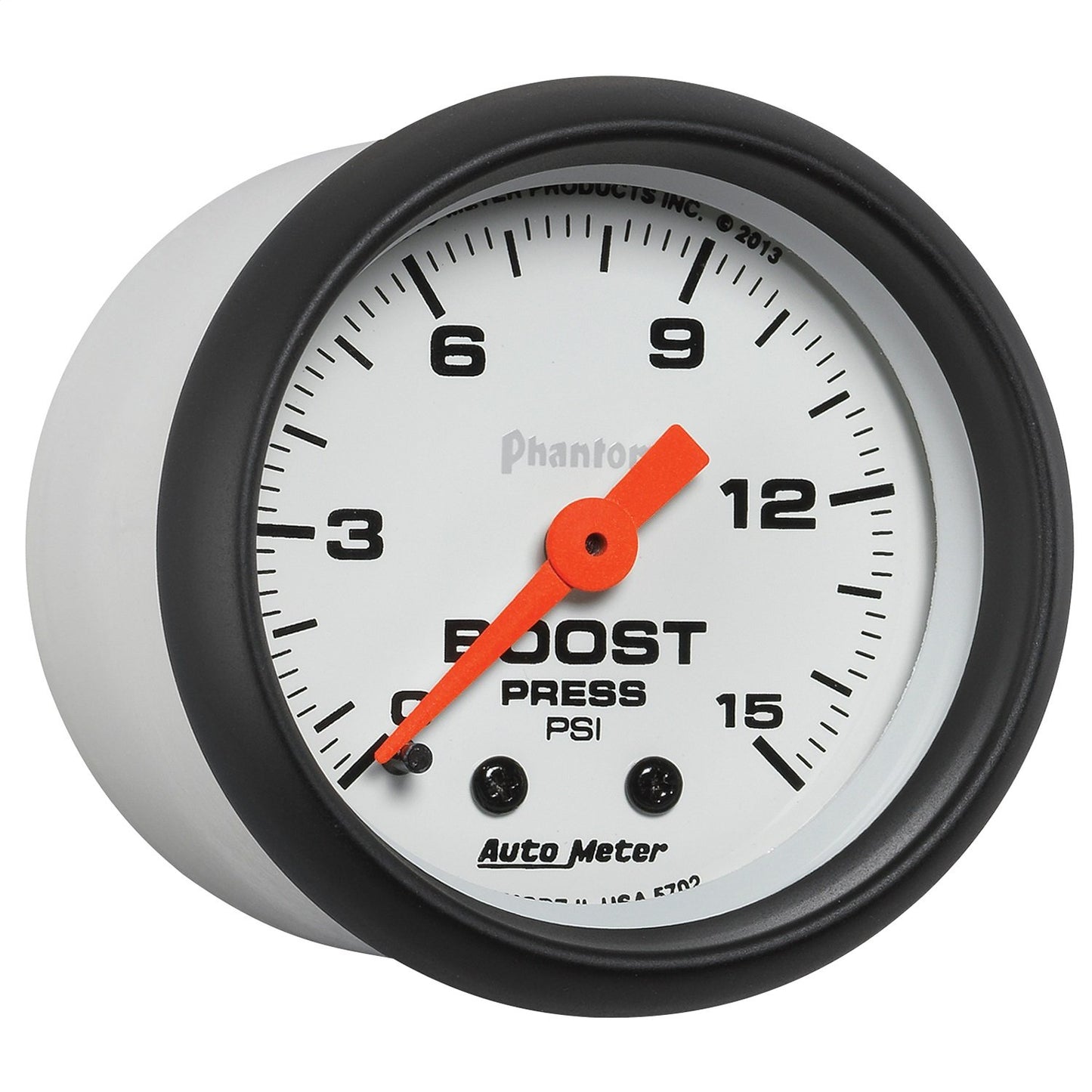 Auto Meter 5702 Phantom 2-1/16" 0-15 PSI Mechanical Boost Gauge