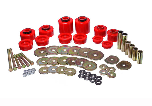 Energy Suspension 4.4123R Red Body Mount Bushing  Ford 1980-98 F150 F250 F350