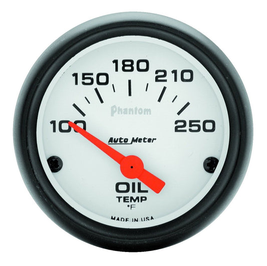 Auto Meter 5747 Phantom Electric Oil Temperature Gauge 100-250F, 2 1/16"