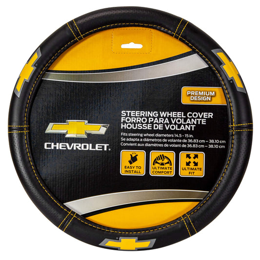 Chevrolet  High Contrast Stitching Premium Steering Wheel Cover Cars Trucks SUV