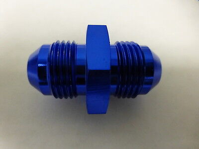 Russell 660360  Male Union Adapter Male Flare Fitting AN8 -8 # 8 AN 8AN Blue