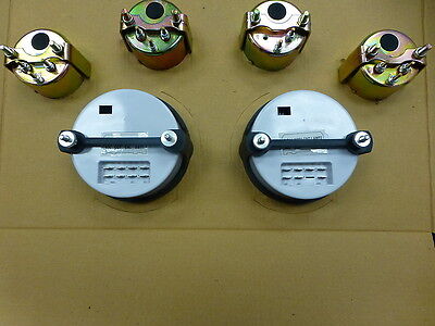 Marshall 6 Gauge Set Comp 2 LED Electric Speedo Black Dial  SS Bezel Sport Comp