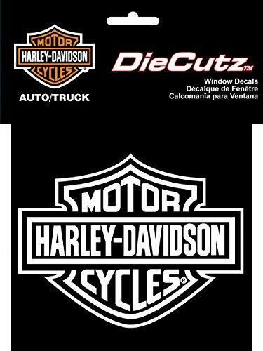 Chroma Graphics Harley Davidson Logo Die Cutz - White Decal 4" x 5"