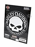 Harley Davidson Willie G. Skull Decal 8123 Black Chrome  Decal 5 1/2"