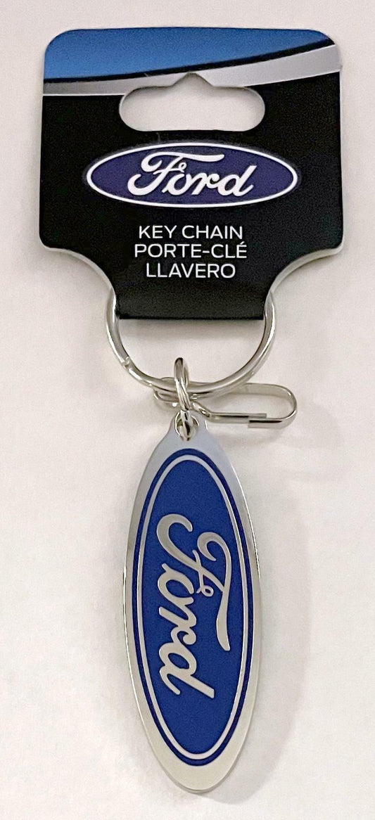 Ford Oval Logo Enamel Key Chain Metal Licensed Product