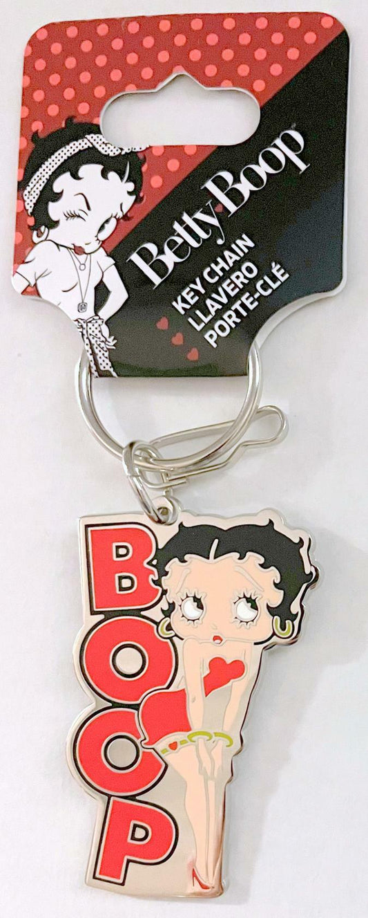 Betty Boop Charm Metal Enamel Key Chain Zipper Pull