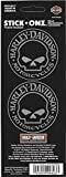 Harley Davidson Sticker Willie Skull Genuine Logo 2 Mini Decal Sheet