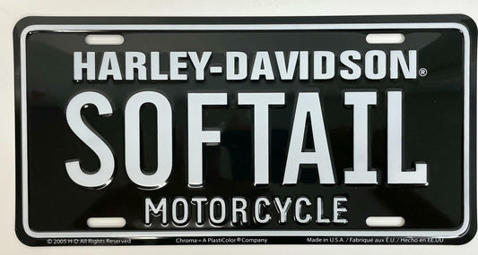 Harley Davidson SOFTAIL License Plate Tag