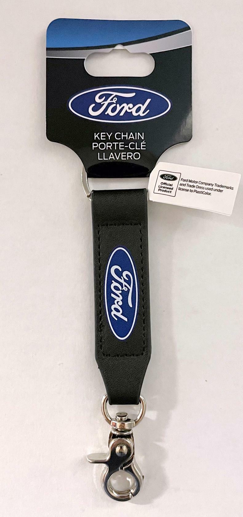 Ford Key Chain Ford Blue Oval Fob Strap Zipper Pull Licensed Product